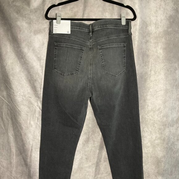 Loft Fresh Cut High Rise Skinny Jeans in Black Grey Size 30 NWT - Picture 2 of 3